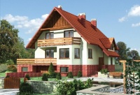 Projekt domu murowanego, wolnostojącego Projekt domu murowanego, wolnostojącego