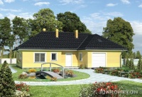 Projekt domu murowanego, wolnostojącego, niepodpiwniczonego Projekt domu murowanego, wolnostojącego, niepodpiwniczonego