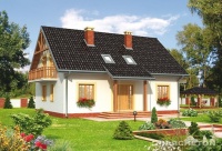 Projekt domu murowanego, wolnostojącego, niepodpiwniczonego Projekt domu murowanego, wolnostojącego, niepodpiwniczonego
