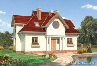 Projekt domu murowanego, wolnostojącego, niepodpiwniczonego Projekt domu murowanego, wolnostojącego, niepodpiwniczonego