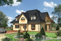 Projekt domu murowanego, wolnostojącego Projekt domu murowanego, wolnostojącego