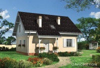 Projekt domu murowanego, wolnostojącego, niepodpiwniczonego Projekt domu murowanego, wolnostojącego, niepodpiwniczonego