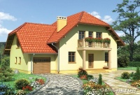 Projekt domu murowanego, wolnostojącego, niepodpiwniczonego Projekt domu murowanego, wolnostojącego, niepodpiwniczonego