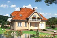 Projekt domu murowanego, wolnostojącego, niepodpiwniczonego Projekt domu murowanego, wolnostojącego, niepodpiwniczonego