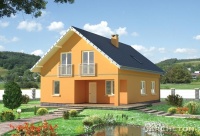 Projekt domu murowanego, wolnostojącego, niepodpiwniczonego