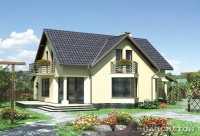 Projekt domu wolnostojącego, niepodpiwniczonego Projekt domu wolnostojącego, niepodpiwniczonego