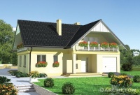Projekt domu murowanego, wolnostojącego, niepodpiwniczonego