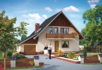 Projekt domu murowanego, wolnostojącego Projekt domu murowanego, wolnostojącego