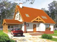 Projekt domu z poddaszem, tradycyjnego Projekt domu z poddaszem, tradycyjnego