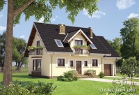 Projekt domu murowanego, wolnostojącego, niepodpiwniczonego
