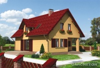 Projekt domu murowanego, wolnostojącego, niepodpiwniczonego