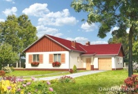 Projekt domu murowanego, wolnostojącego, niepodpiwniczonego Projekt domu murowanego, wolnostojącego, niepodpiwniczonego