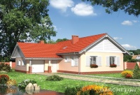 Projekt domu murowanego, wolnostojącego, niepodpiwniczonego Projekt domu murowanego, wolnostojącego, niepodpiwniczonego