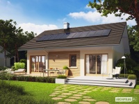 Projekt domu parterowego, tradycyjnego Projekt domu parterowego, tradycyjnego