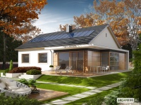 Projekt domu parterowego, tradycyjnego Projekt domu parterowego, tradycyjnego