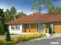 Projekt domu parterowego, tradycyjnego Projekt domu parterowego, tradycyjnego