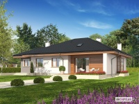 Projekt domu parterowego, tradycyjnego Projekt domu parterowego, tradycyjnego