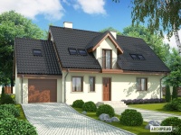 Projekt domu z poddaszem, tradycyjnego Projekt domu z poddaszem, tradycyjnego