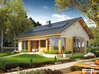 Projekt domu parterowego, tradycyjnego Projekt domu parterowego, tradycyjnego