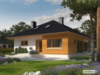 Projekt domu parterowego, tradycyjnego Projekt domu parterowego, tradycyjnego