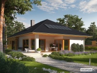 Projekt domu parterowego, tradycyjnego Projekt domu parterowego, tradycyjnego