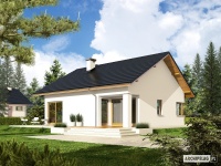 Projekt domu parterowego, tradycyjnego Projekt domu parterowego, tradycyjnego