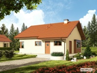 Projekt domu parterowego, tradycyjnego Projekt domu parterowego, tradycyjnego