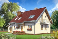 Projekt domu murowanego, wolnostojącego, niepodpiwniczonego