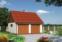 Projekt garażu murowanego, niepodpiwniczonego