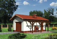 Projekt garażu murowanego, niepodpiwniczonego