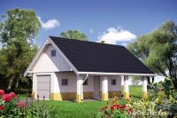 Projekt garażu murowanego, niepodpiwniczonego