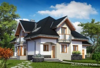 Projekt domu murowanego, wolnostojącego, niepodpiwniczonego