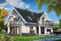 Projekt domu murowanego, wolnostojącego, niepodpiwniczonego