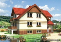 Projekt domu murowanego, wolnostojącego Projekt domu murowanego, wolnostojącego