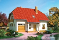 Projekt domu murowanego, wolnostojącego, niepodpiwniczonego