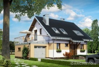 Projekt domu murowanego, wolnostojącego, niepodpiwniczonego