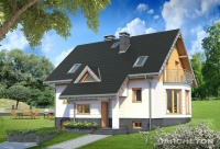 Projekt domu murowanego, wolnostojącego Projekt domu murowanego, wolnostojącego