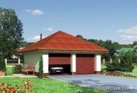 Projekt garażu murowanego, niepodpiwniczonego