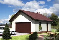 Projekt garażu murowanego, niepodpiwniczonego