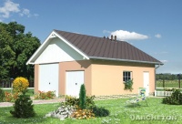 Projekt garażu murowanego, niepodpiwniczonego