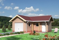 Projekt garażu murowanego, niepodpiwniczonego