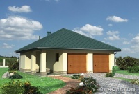 Projekt garażu murowanego, niepodpiwniczonego