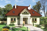 Projekt domu murowanego, wolnostojącego, niepodpiwniczonego