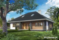 Projekt domu murowanego, wolnostojącego Projekt domu murowanego, wolnostojącego