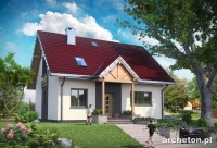 Projekt domu murowanego, wolnostojącego