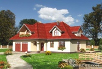 Projekt domu murowanego, wolnostojącego, niepodpiwniczonego Projekt domu murowanego, wolnostojącego, niepodpiwniczonego