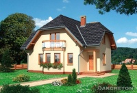 Projekt domu murowanego, wolnostojącego, niepodpiwniczonego Projekt domu murowanego, wolnostojącego, niepodpiwniczonego