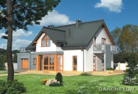 Projekt domu murowanego, wolnostojącego, niepodpiwniczonego Projekt domu murowanego, wolnostojącego, niepodpiwniczonego