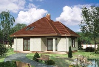 Projekt domu murowanego, wolnostojącego Projekt domu murowanego, wolnostojącego