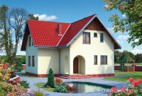 Projekt domu murowanego, wolnostojącego, niepodpiwniczonego Projekt domu murowanego, wolnostojącego, niepodpiwniczonego